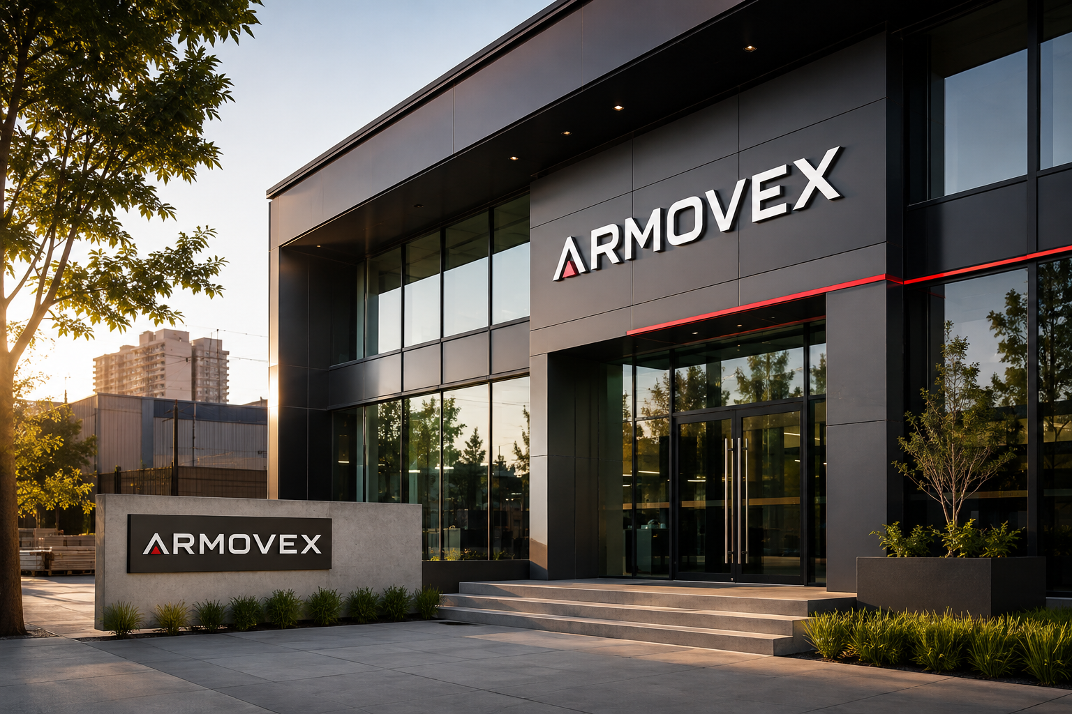 Fachada ilustrativa da Armovex
