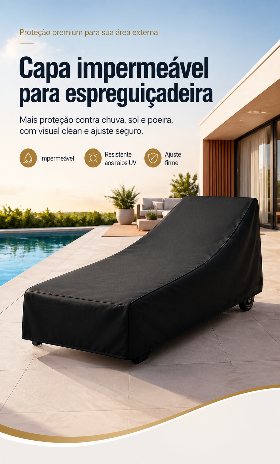 Detalhes e especificações de Capa Impermeável para Espreguiçadeiras — imagem 1